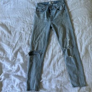 agolde ripped jeans